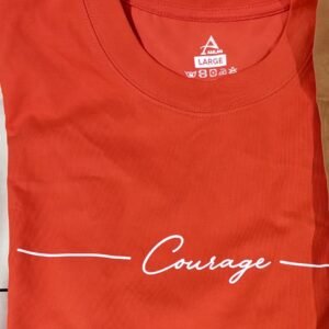 Courage Tee — Coral