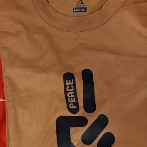 Peace Tee — Camel