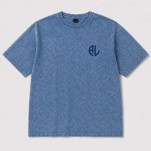 Signature Wash Tee — Denim Blue