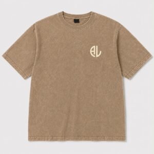 Signature Wash Tee — Camel